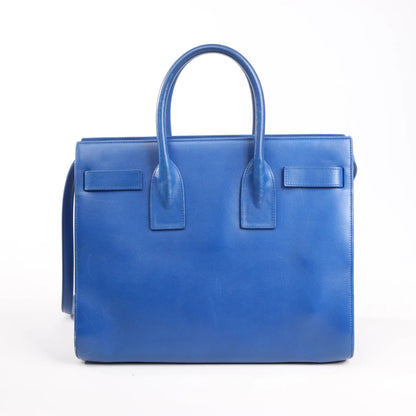 Saint Laurent Paris Sac de Jour Leather 2way Handbag in Blue 355153