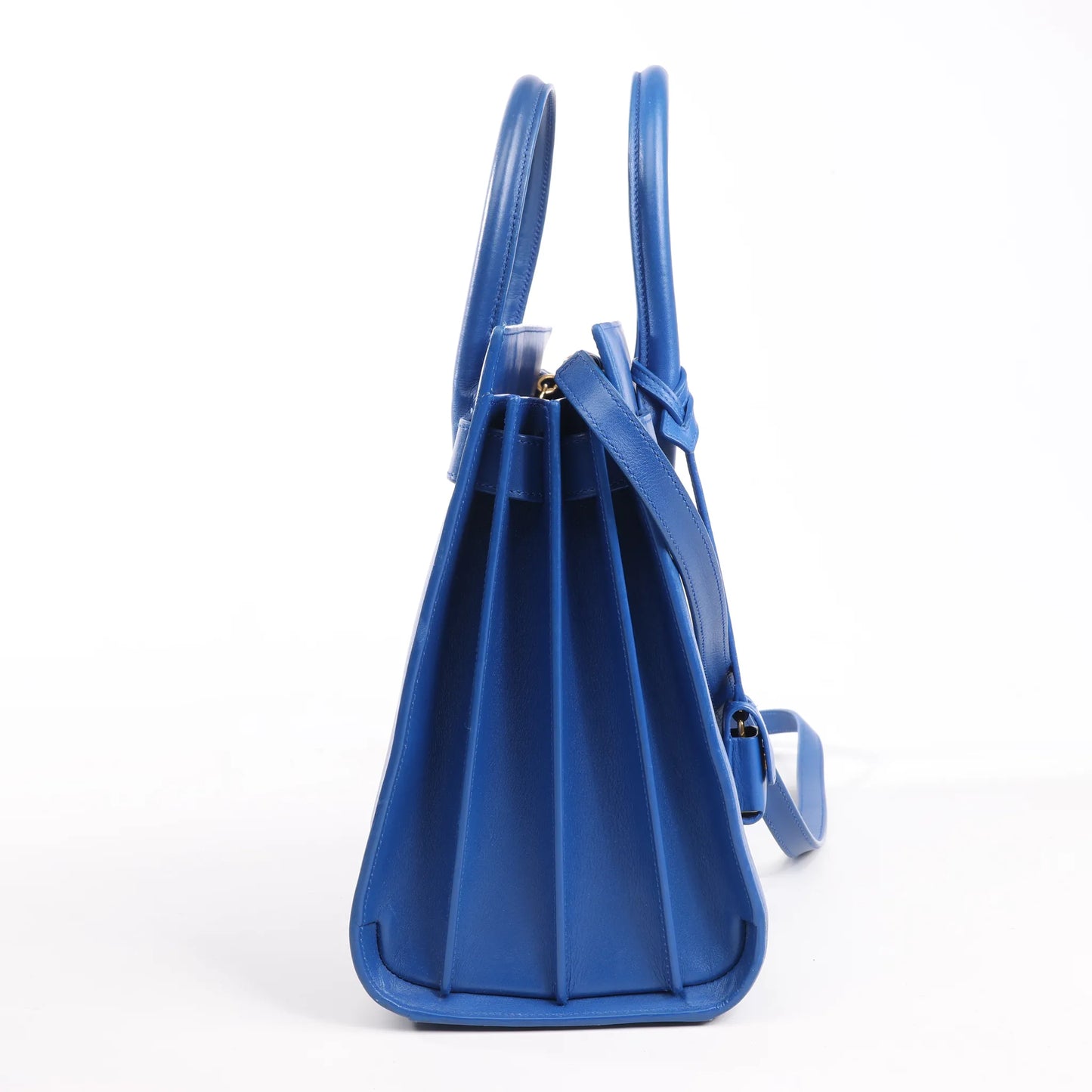 Saint Laurent Paris Sac de Jour Leather 2way Handbag in Blue 355153