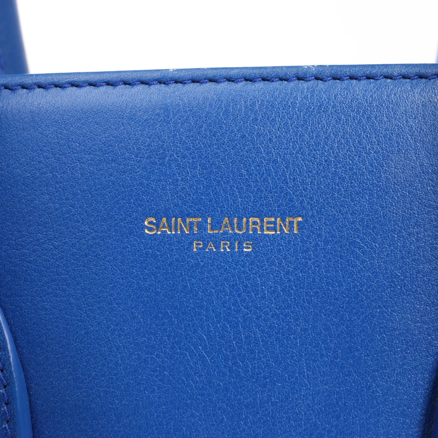 Saint Laurent Paris Sac de Jour Leather 2way Handbag in Blue 355153