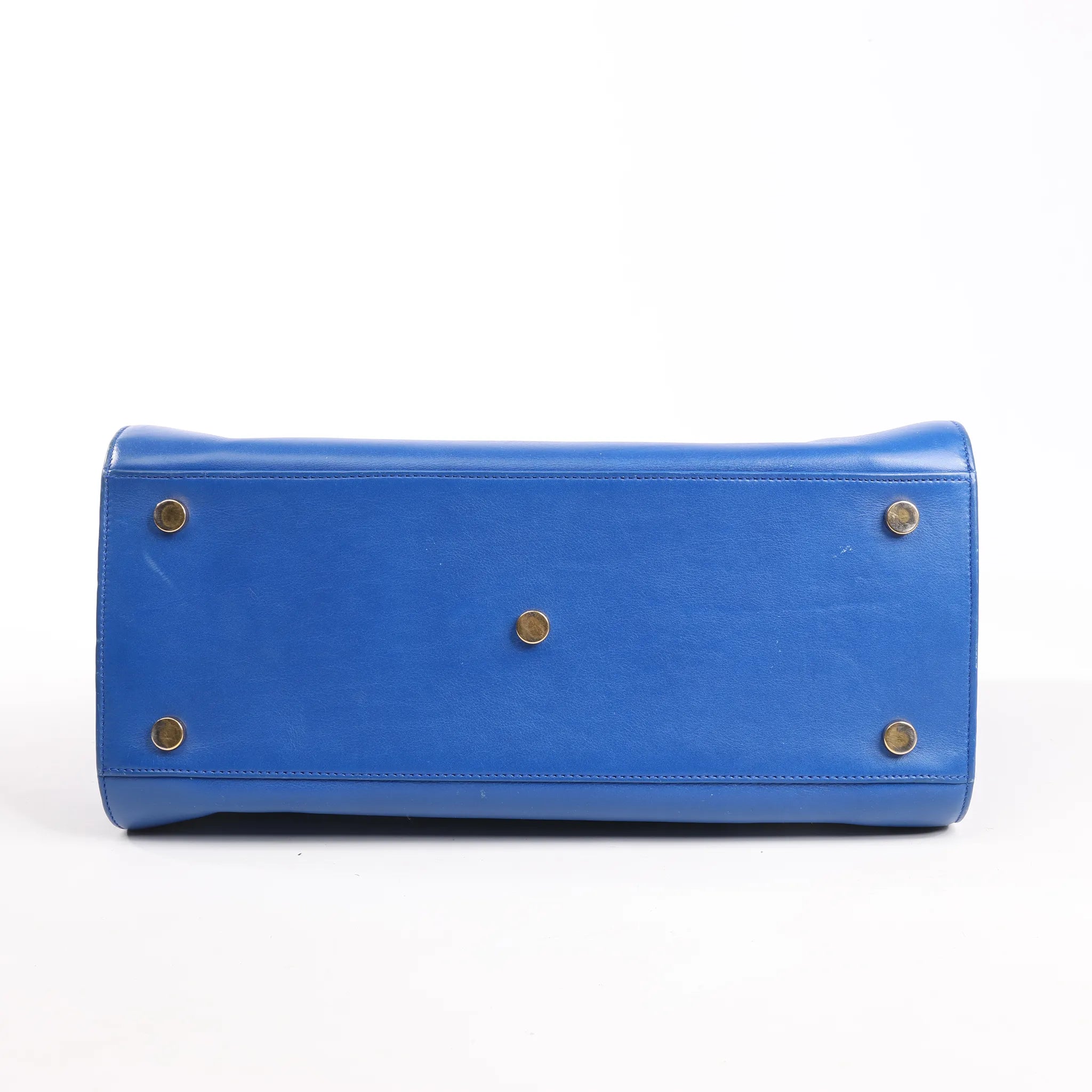 Saint Laurent Paris Sac de Jour Leather 2way Handbag in Blue 355153