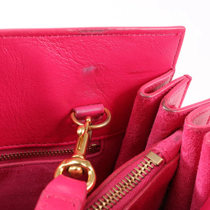 Saint Laurent Paris Sac de Jour Leather 2way Handbag in Pink 355153