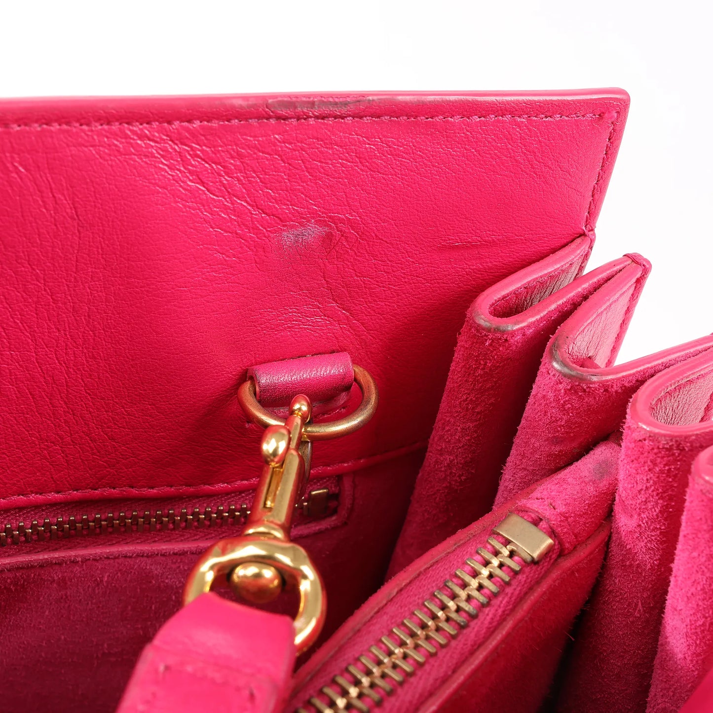 Saint Laurent Paris Sac de Jour Leather 2way Handbag in Pink 355153