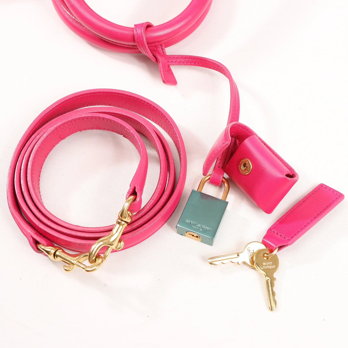 Saint Laurent Paris Sac de Jour Leather 2way Handbag in Pink 355153