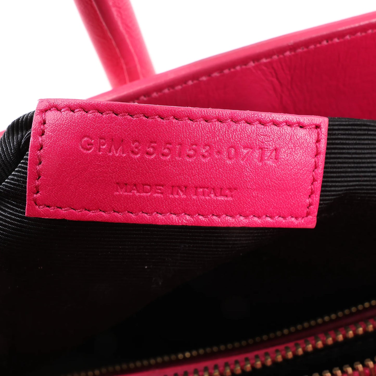 Saint Laurent Paris Sac de Jour Leather 2way Handbag in Pink 355153