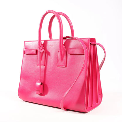 Saint Laurent Paris Sac de Jour Leather 2way Handbag in Pink 355153