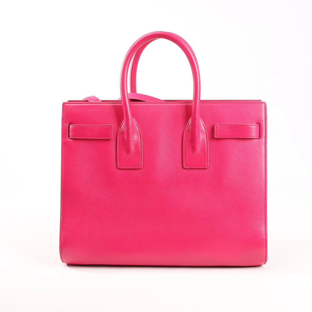 Saint Laurent Paris Sac de Jour Leather 2way Handbag in Pink 355153