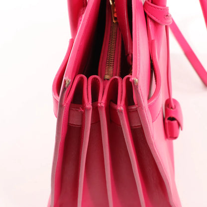 Saint Laurent Paris Sac de Jour Leather 2way Handbag in Pink 355153