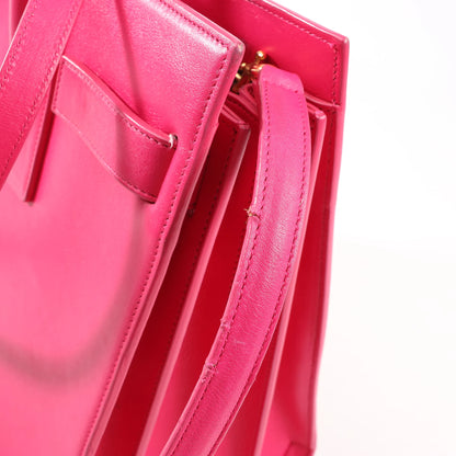 Saint Laurent Paris Sac de Jour Leather 2way Handbag in Pink 355153