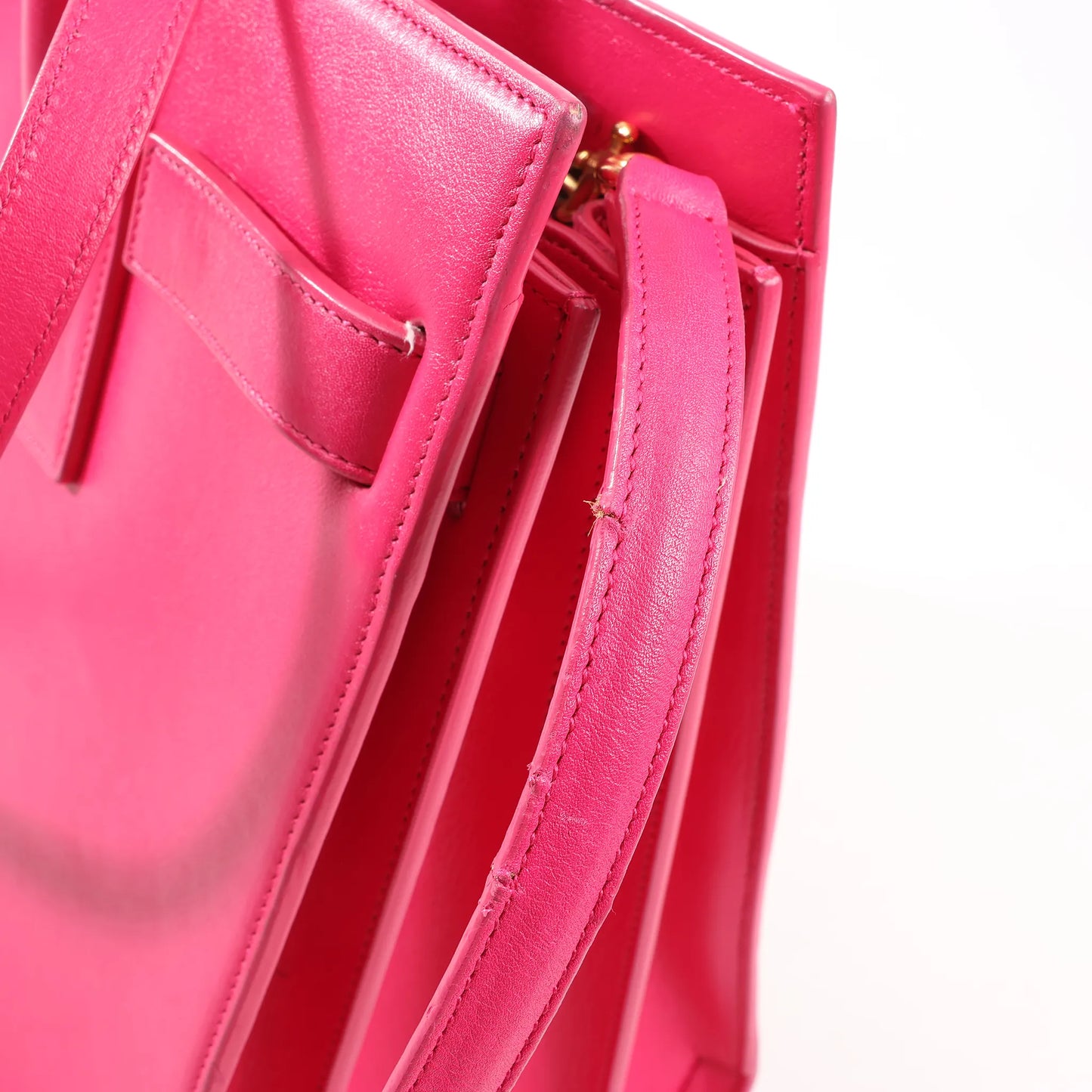 Saint Laurent Paris Sac de Jour Leather 2way Handbag in Pink 355153