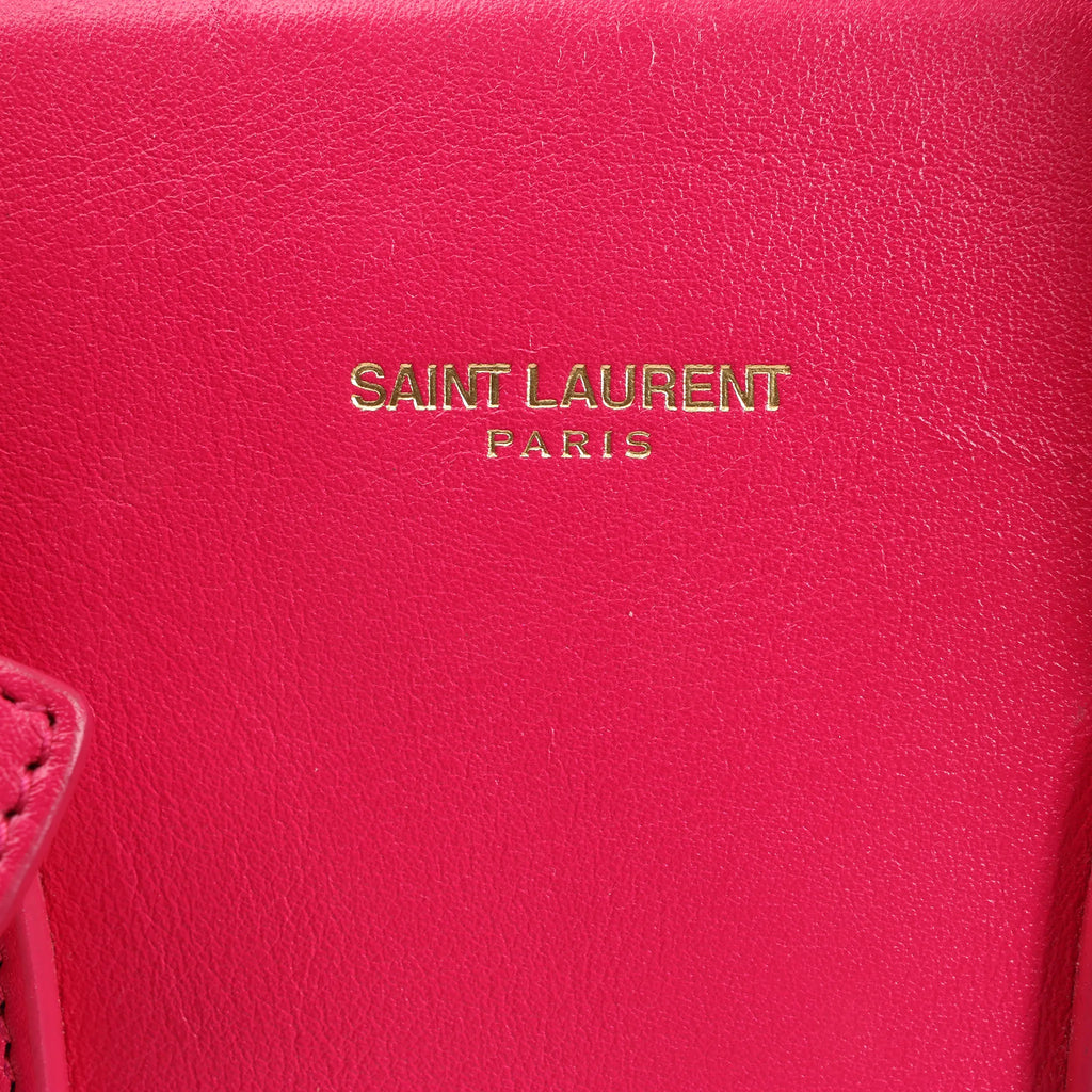 Saint Laurent Paris Sac de Jour Leather 2way Handbag in Pink 355153