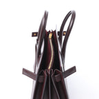 Saint Laurent Paris Sac de Jour Leather Handbag in Burgundy 347543
