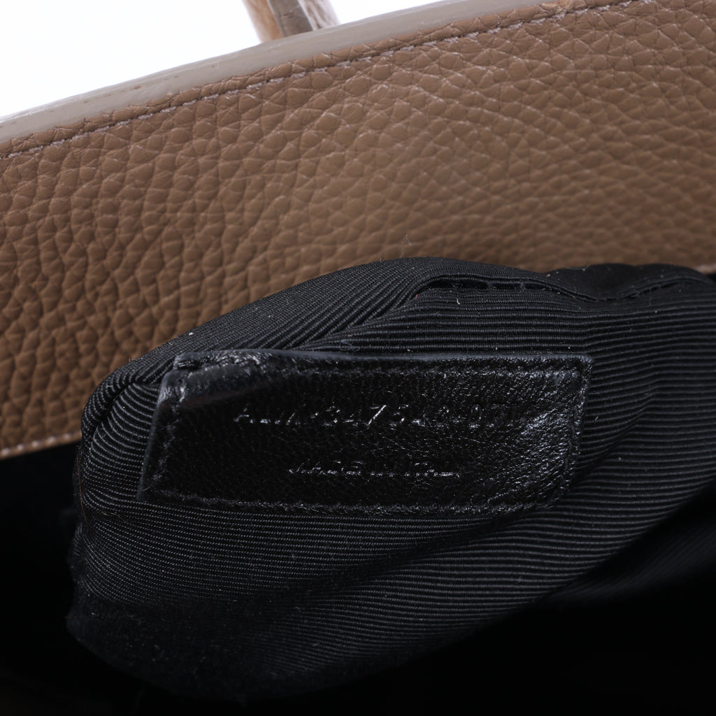 Saint Laurent Paris Sac de Jour Leather Handbag in Brown