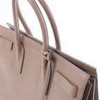 Saint Laurent Paris Sac de Jour Leather Handbag in Brown