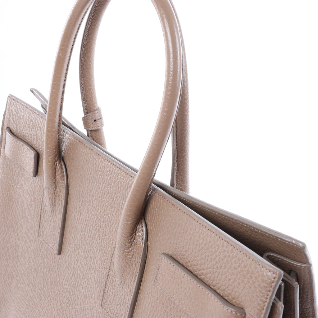 Saint Laurent Paris Sac de Jour Leather Handbag in Brown