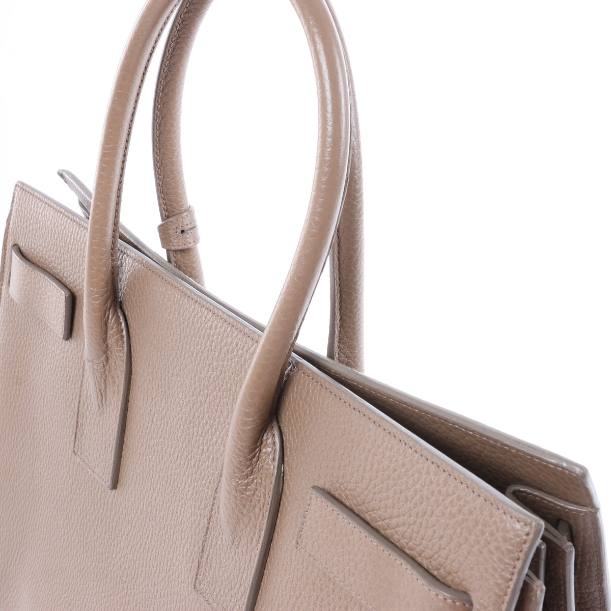 Saint Laurent Paris Sac de Jour Leather Handbag in Brown
