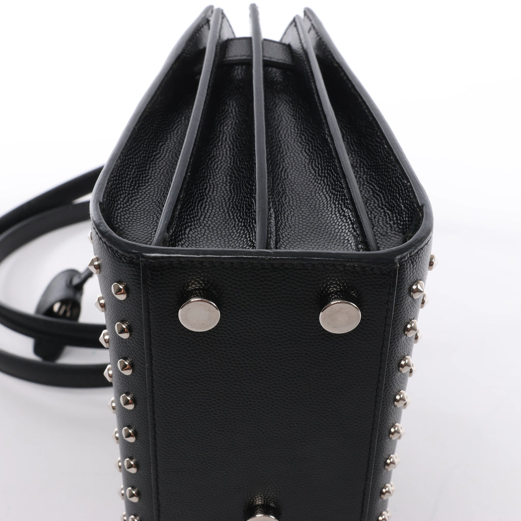 Bolso de mano de piel Sac de Jour de Saint Laurent Paris en color burdeos 347543