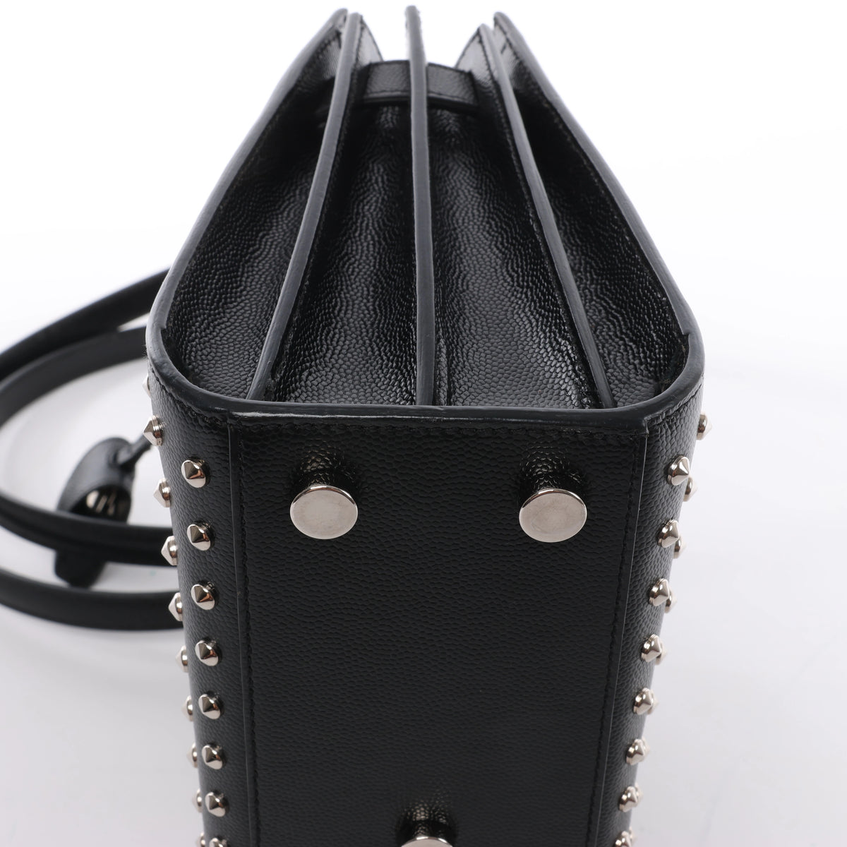 Bolso de mano de piel Sac de Jour de Saint Laurent Paris en color burdeos 347543