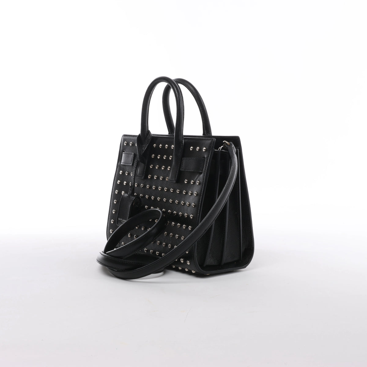 Bolso de mano de piel Sac de Jour de Saint Laurent Paris en color burdeos 347543