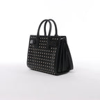 Bolso de mano de piel Sac de Jour de Saint Laurent Paris en color burdeos 347543