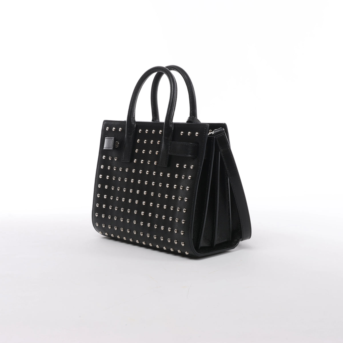 Bolso de mano de piel Sac de Jour de Saint Laurent Paris en color burdeos 347543