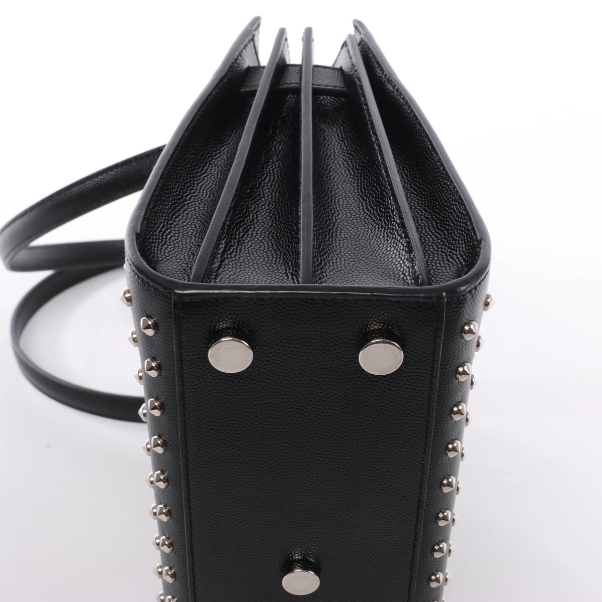 Bolso de mano de piel Sac de Jour de Saint Laurent Paris en color burdeos 347543