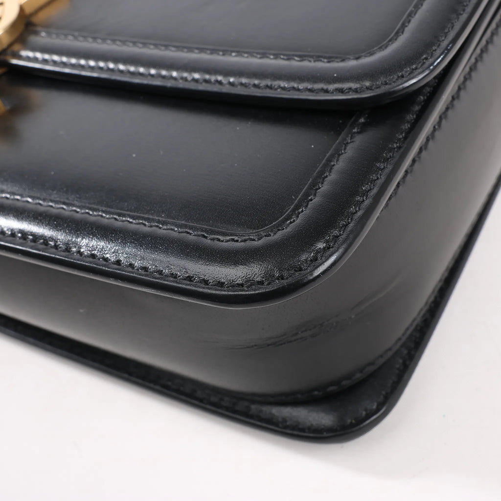 Saint Laurent Paris Solferino Leather Shoulder bag in Black 634305