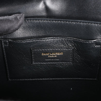 Saint Laurent Paris Solferino Leather Shoulder bag in Black 634305