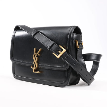 Saint Laurent Paris Solferino Leather Shoulder bag in Black 634305