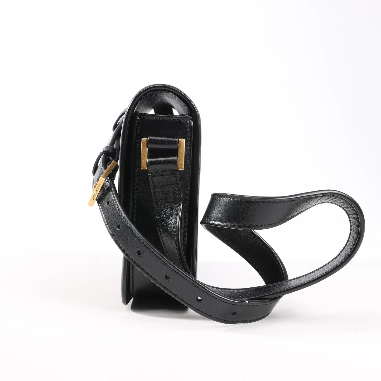 Saint Laurent Paris Solferino Leather Shoulder bag in Black 634305