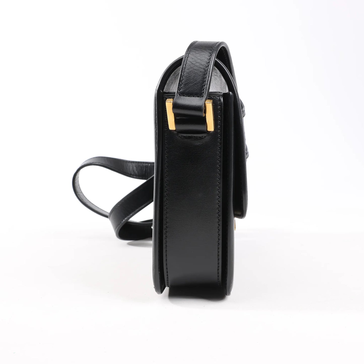 Saint Laurent Paris Solferino Leather Shoulder bag in Black 634305