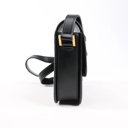 Saint Laurent Paris Solferino Leather Shoulder bag in Black 634305