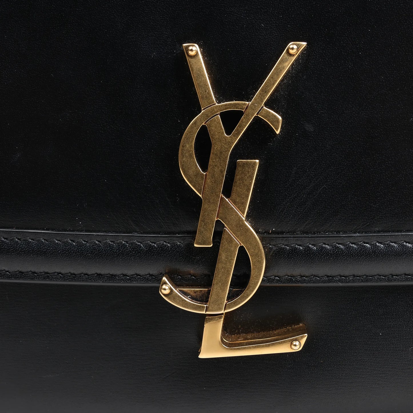 Saint Laurent Paris Solferino Leather Shoulder bag in Black 634305