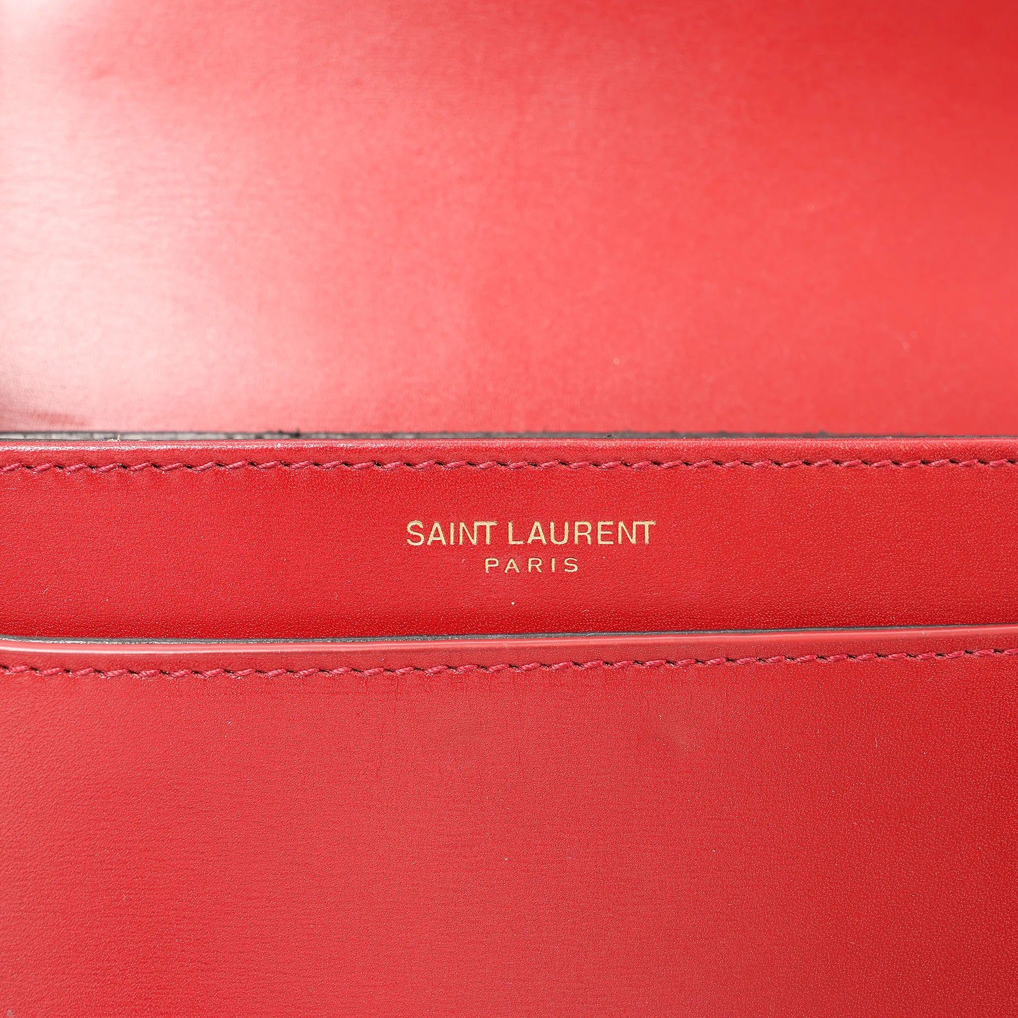 Saint Laurent Paris Solferino Leather Crossbody bag in Red 634306