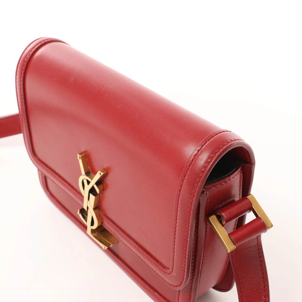 Saint Laurent Paris Solferino Leather Crossbody bag in Red 634306