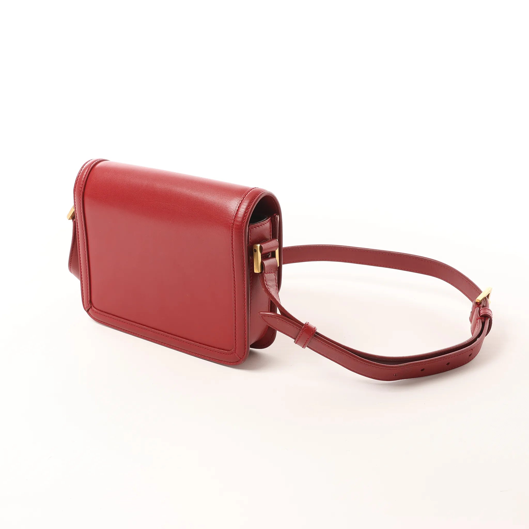 Saint Laurent Paris Solferino Leather Crossbody bag in Red 634306