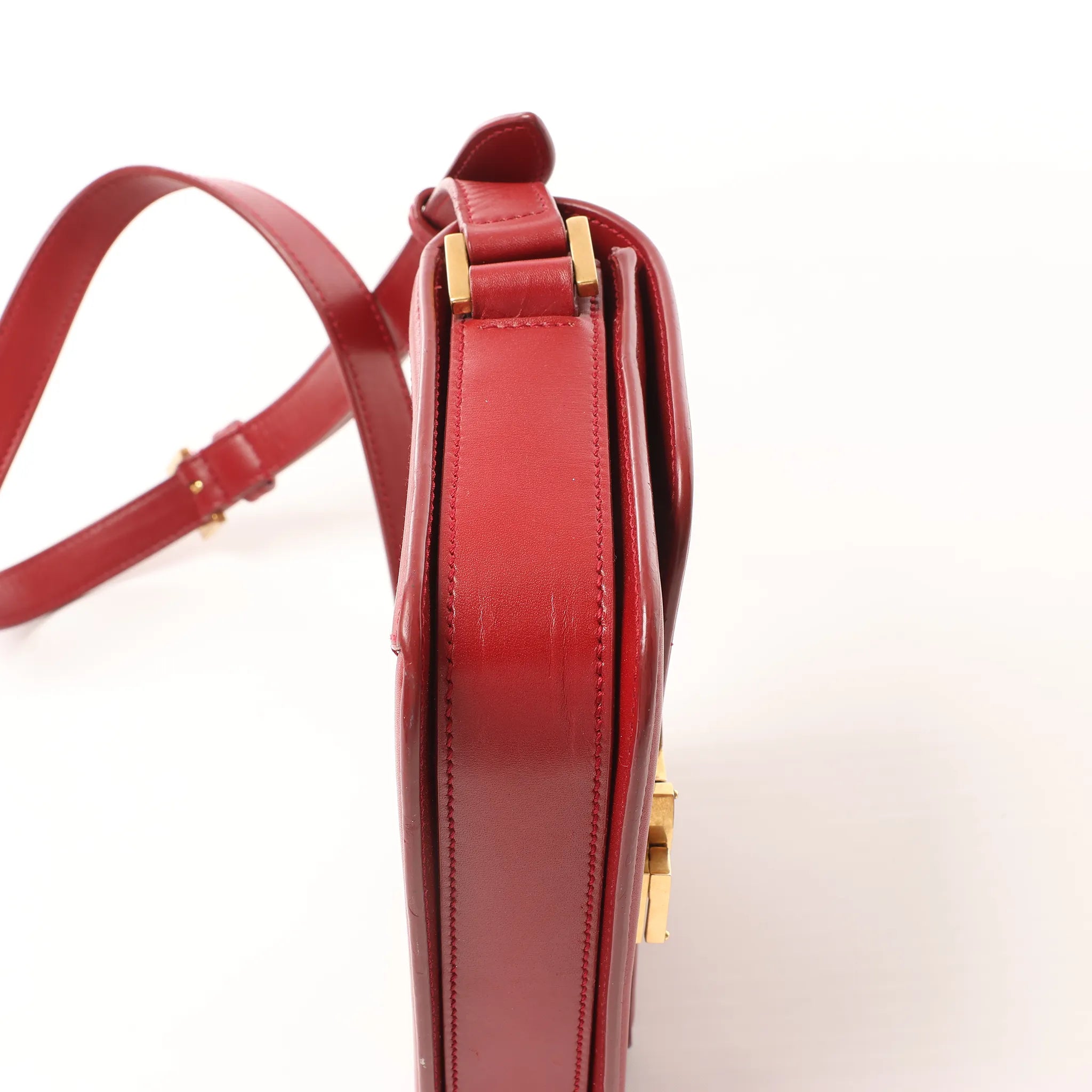 Saint Laurent Paris Solferino Leather Crossbody bag in Red 634306