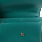 Saint Laurent Paris Sunset Leather Chain Crossbody Bag in Green 442906