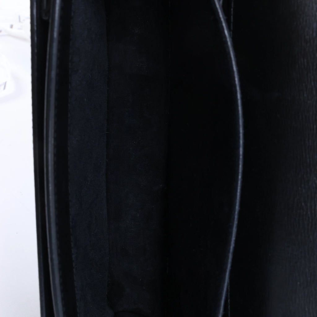 Saint Laurent Paris Sunset Leather Chain Crossbody Bag in Black 442906