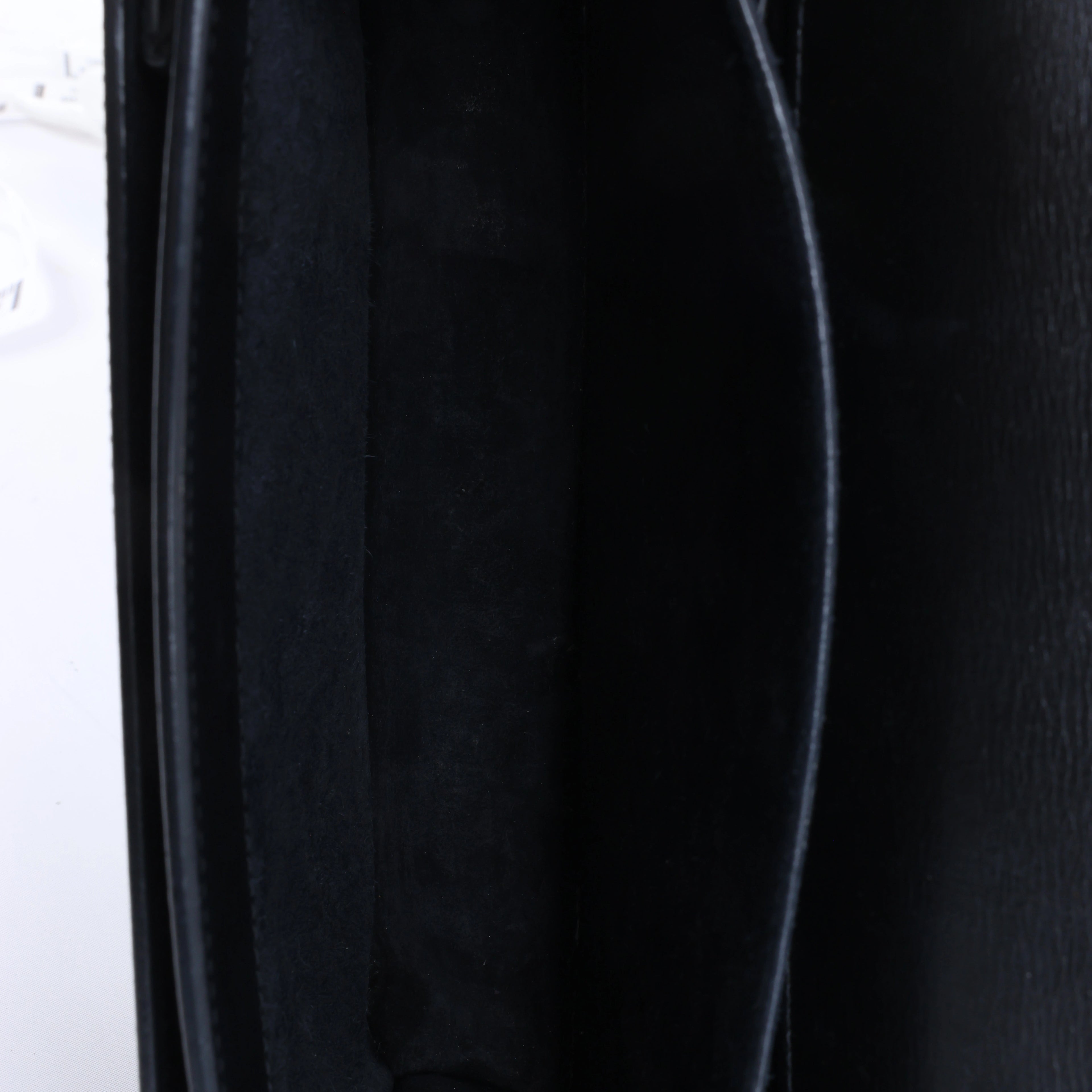 Saint Laurent Paris Sunset Leather Chain Crossbody Bag in Black 442906