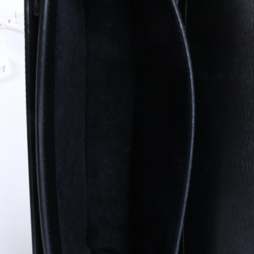 Saint Laurent Paris Sunset Leather Chain Crossbody Bag in Black 442906