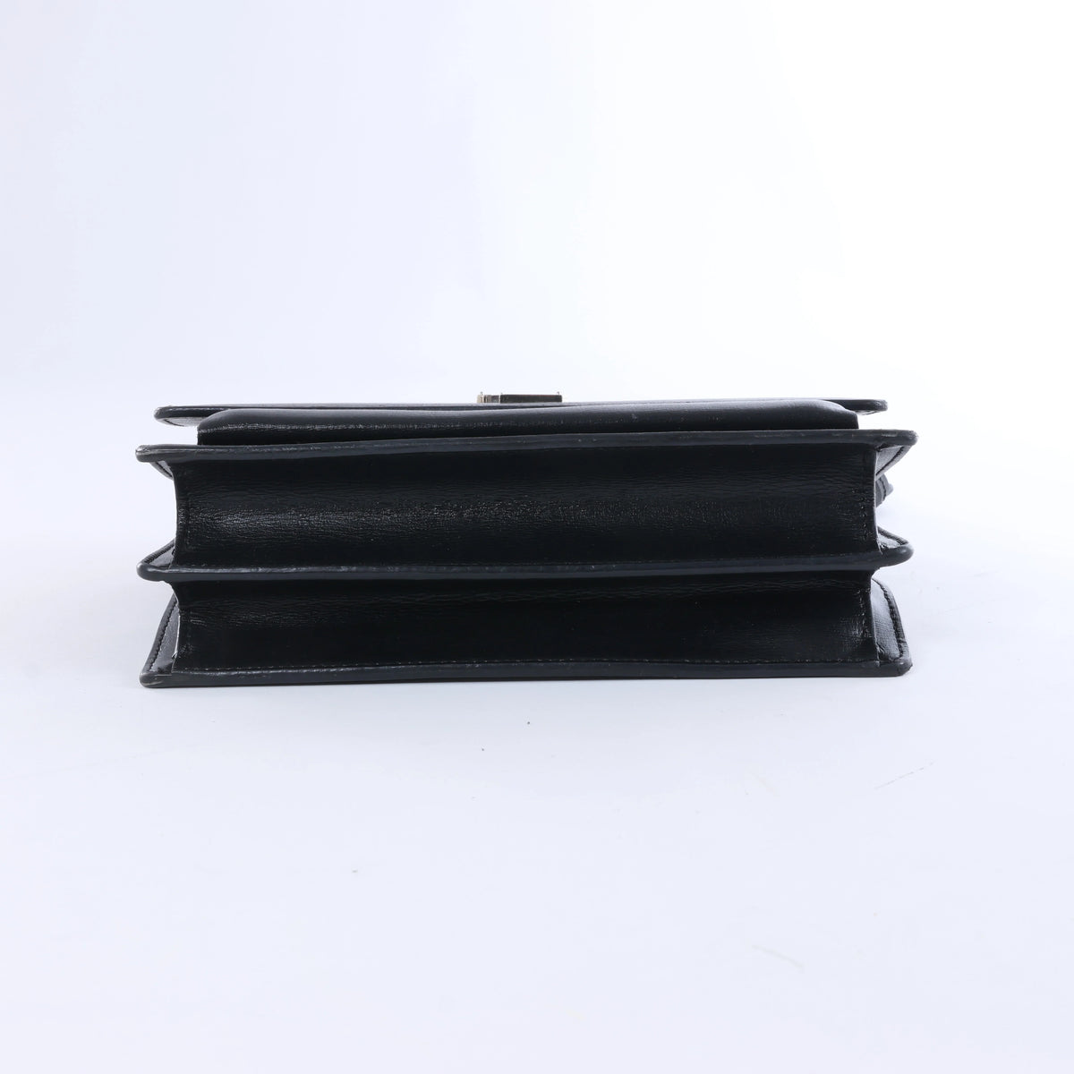 Saint Laurent Paris Sunset Leather Chain Crossbody Bag in Black 442906