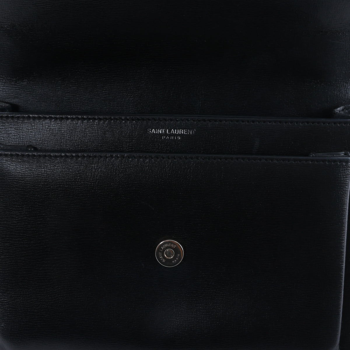 Saint Laurent Paris Sunset Leather Chain Crossbody Bag in Black 442906