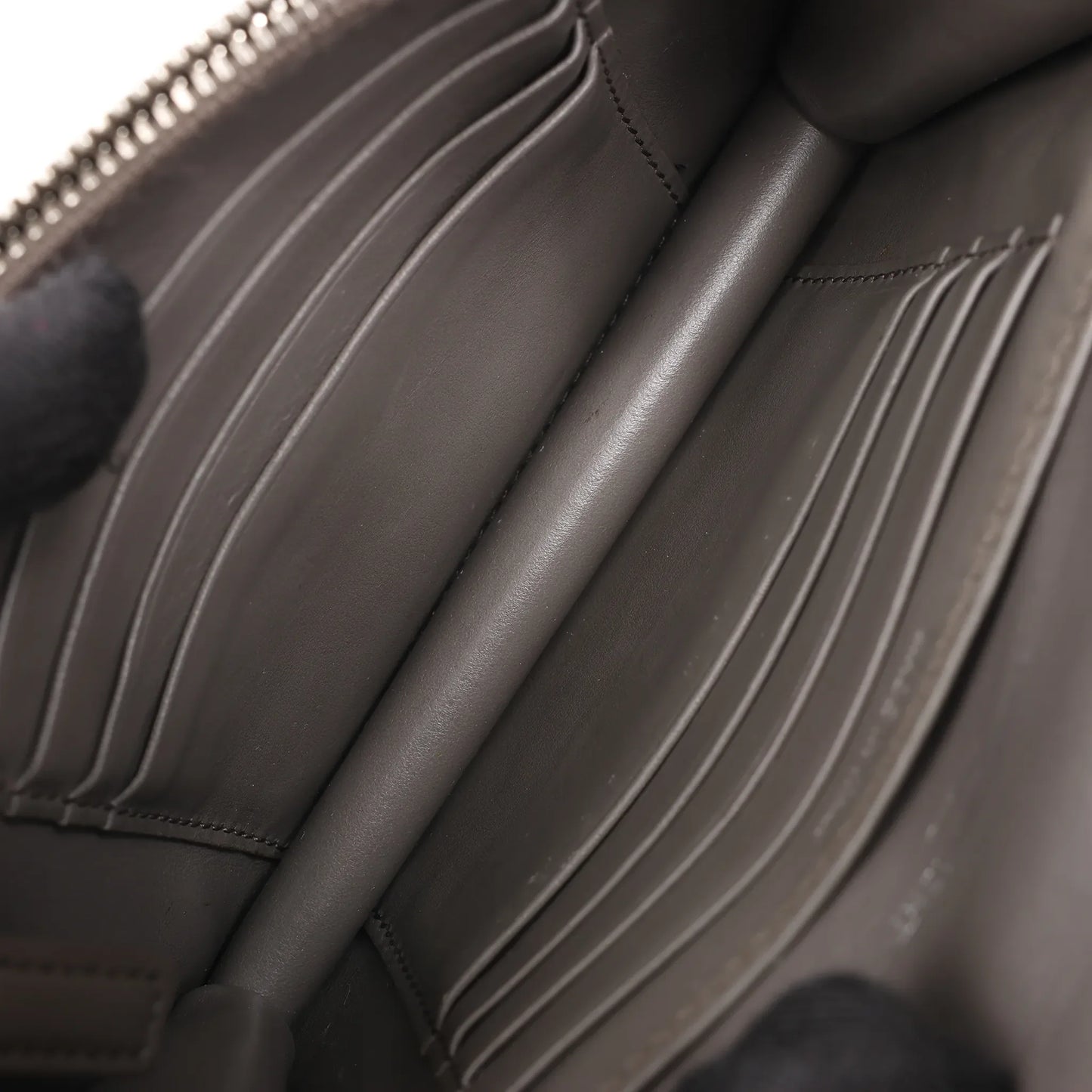 Sac bandoulière Saint Laurent Paris Sunset en cuir gris avec chaîne 452157