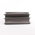 Saint Laurent Paris Sunset Medium Mock Croc Shoulder Bag in Gray 442906