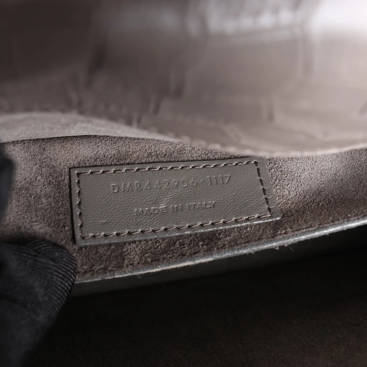 Saint Laurent Paris Sunset Medium Mock Croc Shoulder Bag in Gray 442906