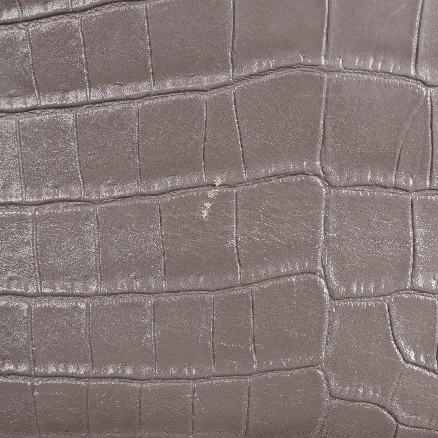 Saint Laurent Paris Sunset Medium Mock Croc Shoulder Bag in Gray 442906