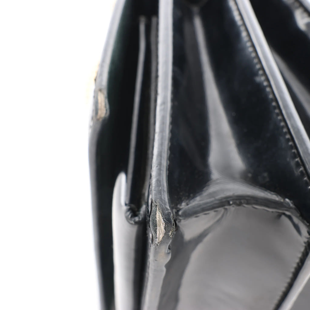 Saint Laurent Paris Sunset Small Patent Leather Crossbody Bag in Black 441972