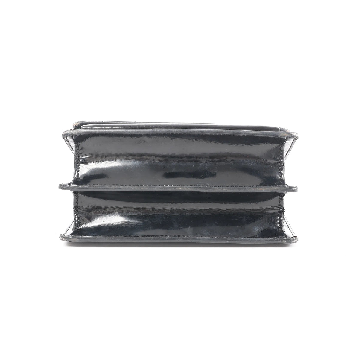 Saint Laurent Paris Sunset Small Patent Leather Crossbody Bag in Black 441972