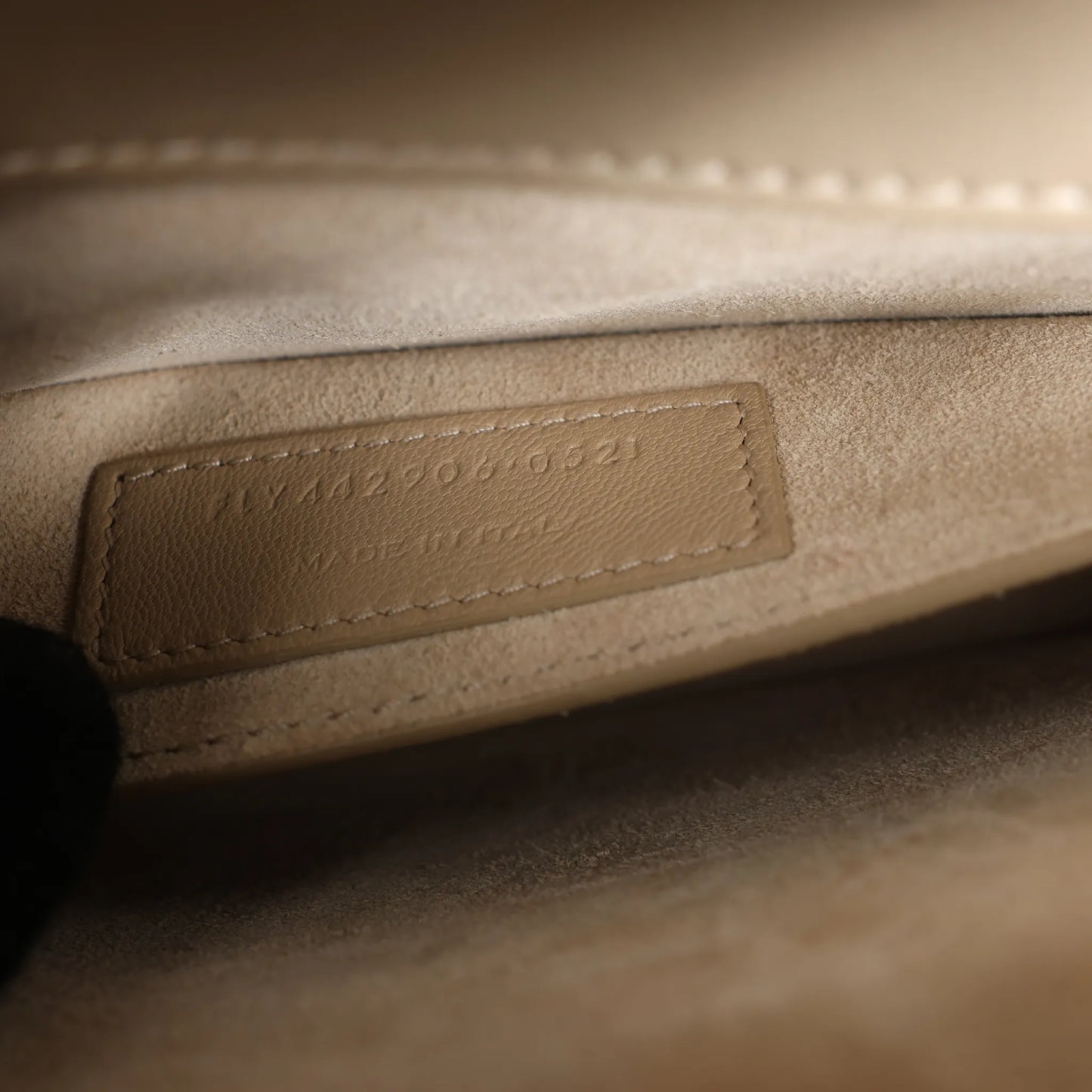 Saint Laurent Paris Sunset Medium Leather x Suede Shoulder Bag in Beige 442906