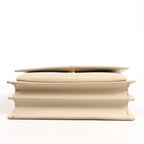 Saint Laurent Paris Sunset Medium Leather x Suede Shoulder Bag in Beige 442906